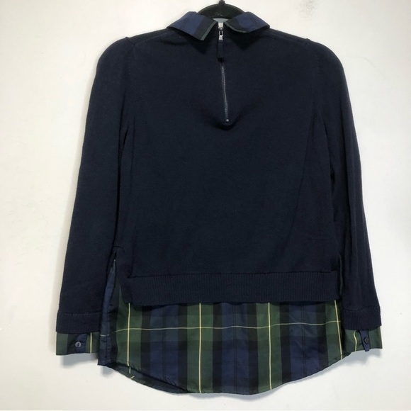 Foxcroft Layered Combo Tartan Sweater, size XS - Picture 6 of 12